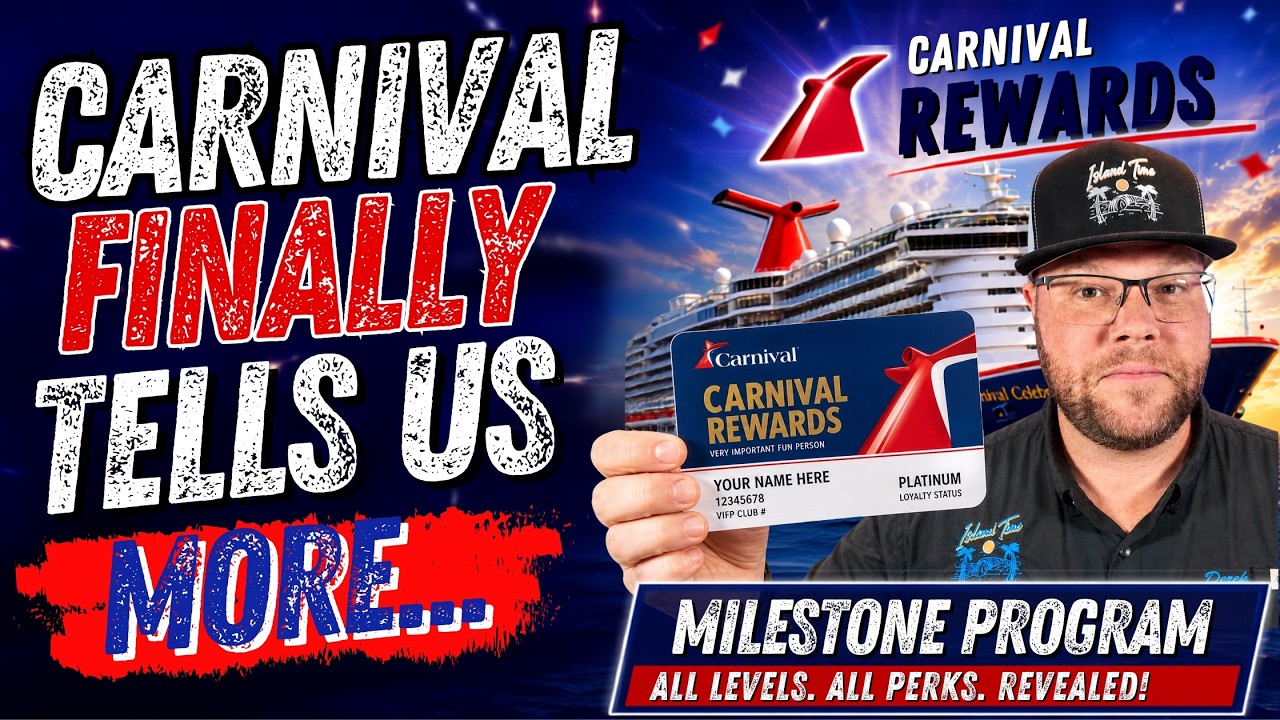 Carnival НАКОНЕЦ раскрывает бонусы НОВОЙ программы MILESTONE!