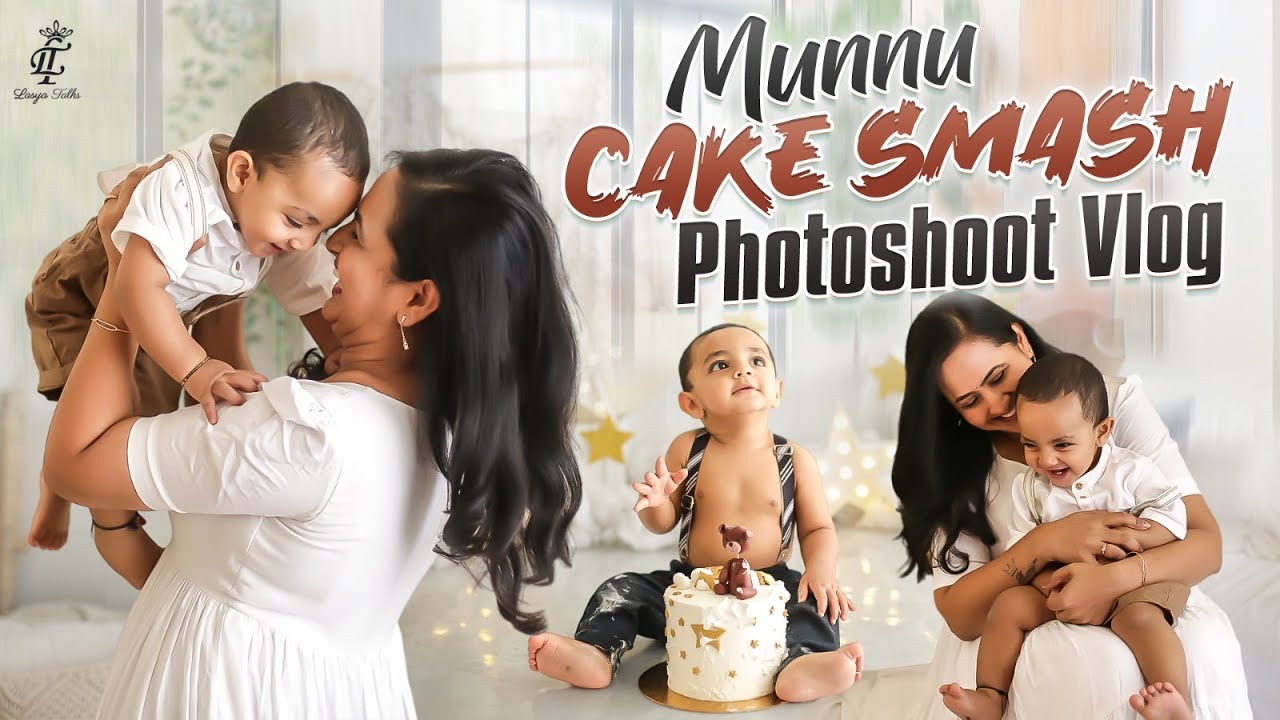 Munnu Cake Smash Photoshoot Vlog || march 7th || cake smash before birthday || Making Memories || ​⁠