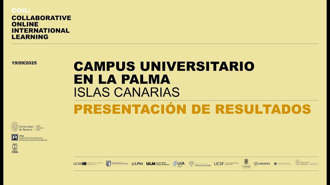 Presentación de resultados del COIL 'Campus Interuniversitario La Palma'