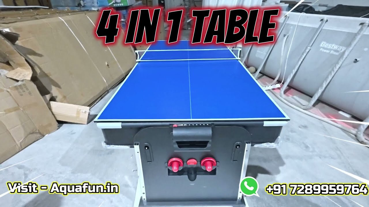 4-in-1 Game Table Review: Pool, Air Hockey, Ping Pong & Tabletop Fun!