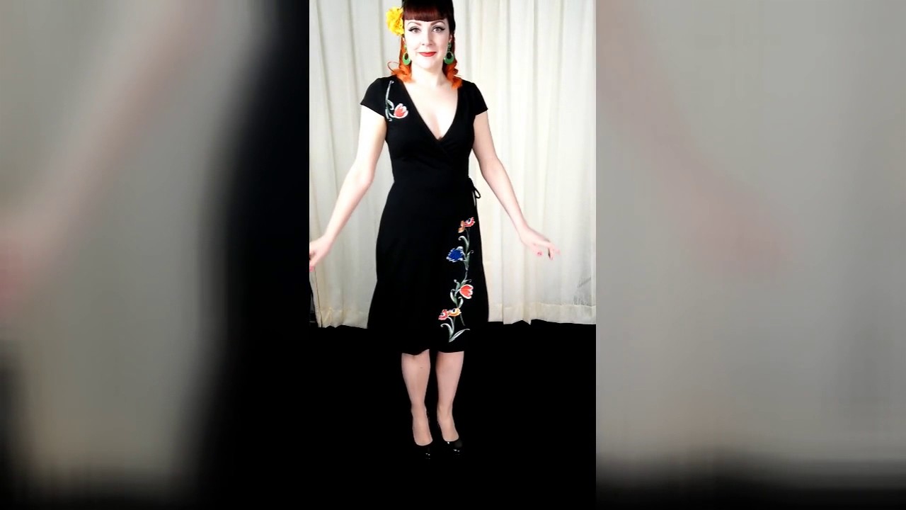 Primrose Floral Wrap Dress by VooDoo Vixen