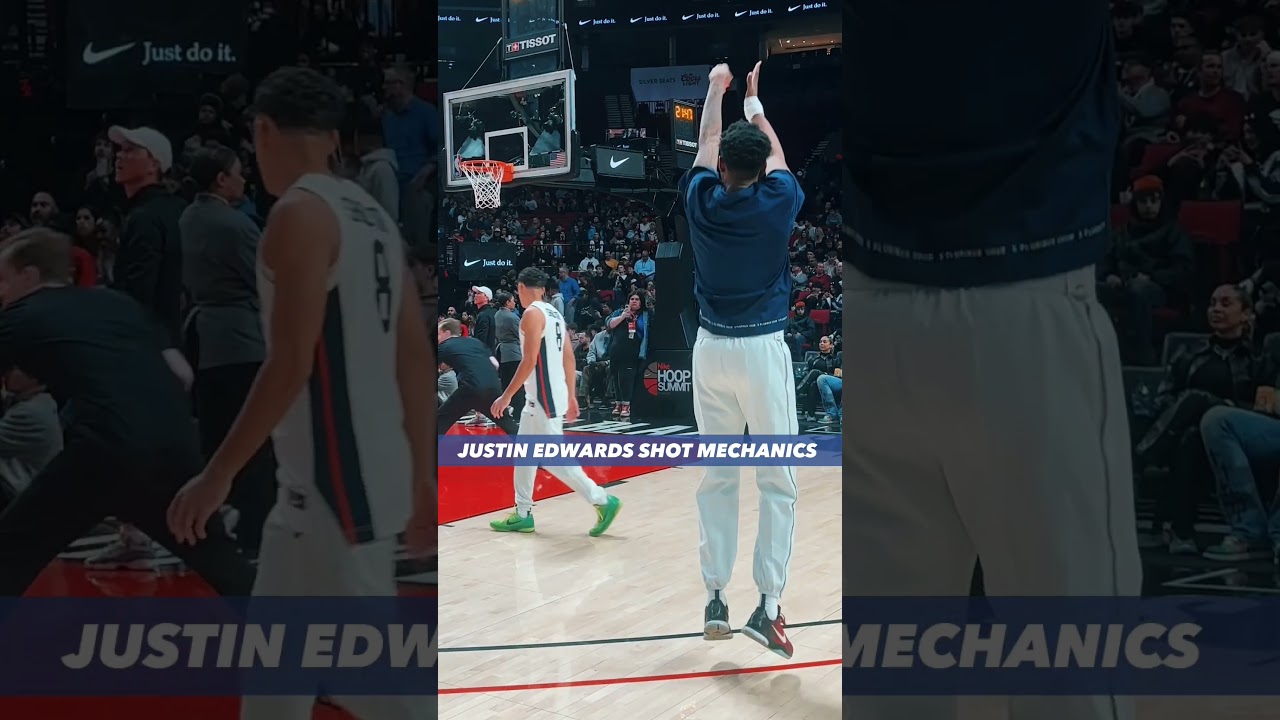 Джастин Эдвардс, приверженец Кентукки, механик бросков на саммите Nike Hoop