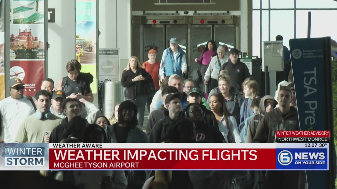 Weather impacting flights at McGhee Tyson Airport