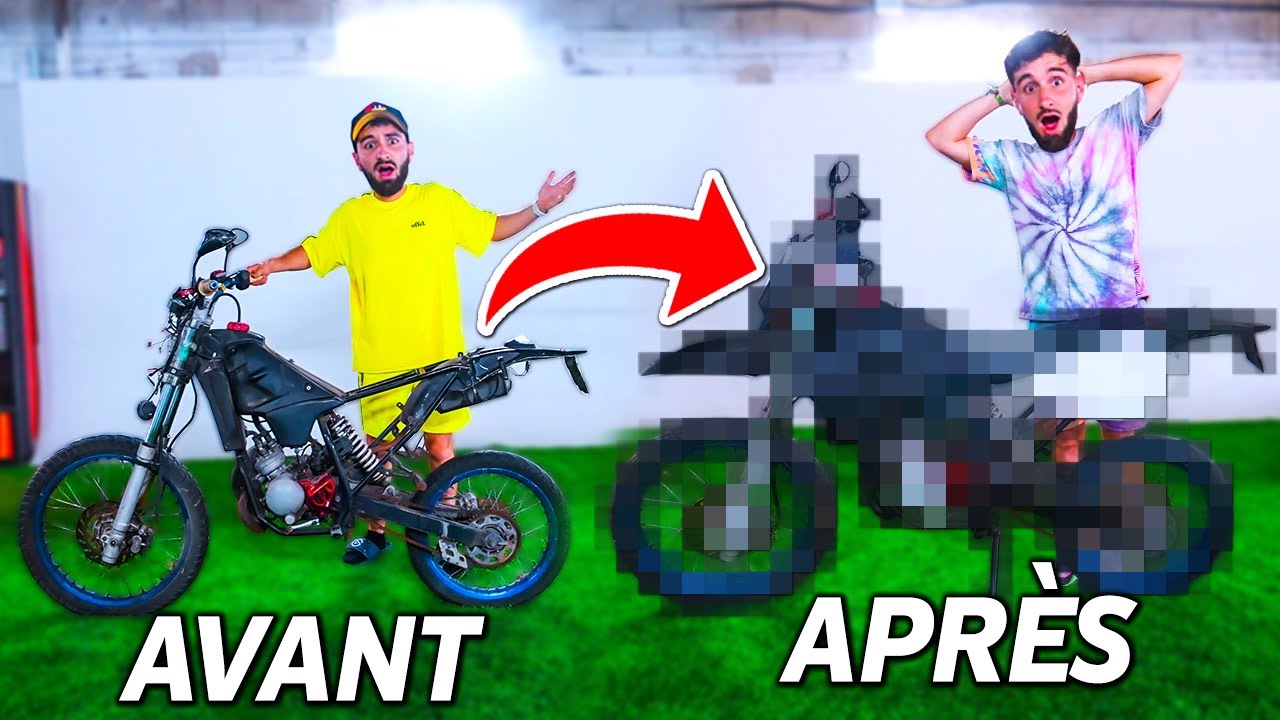JE TRANSFORME UNE MOTO ABANDONNÉE ! (comme neuve)