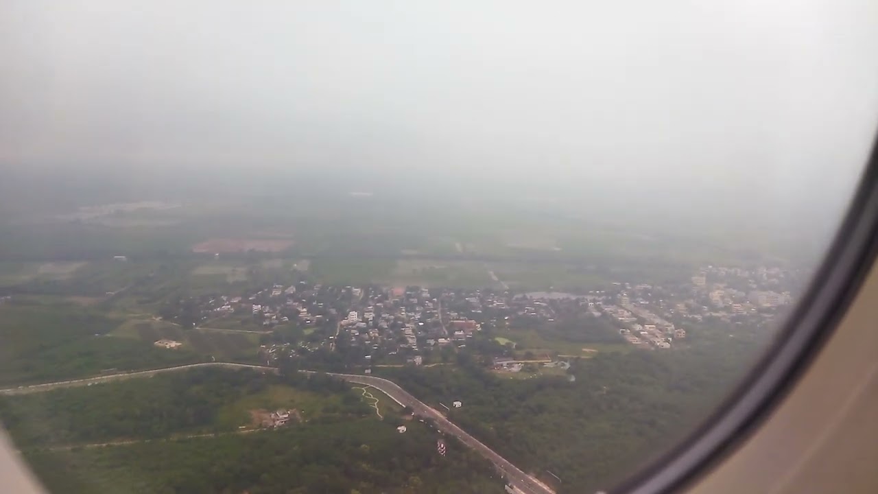 vijayawada airport flight takeoff video insider view