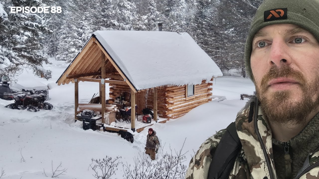 SNOWED IN: Tractor Breaks in Storm, Sauna |EP88| Log Cabin Build on Off-Grid Homestead