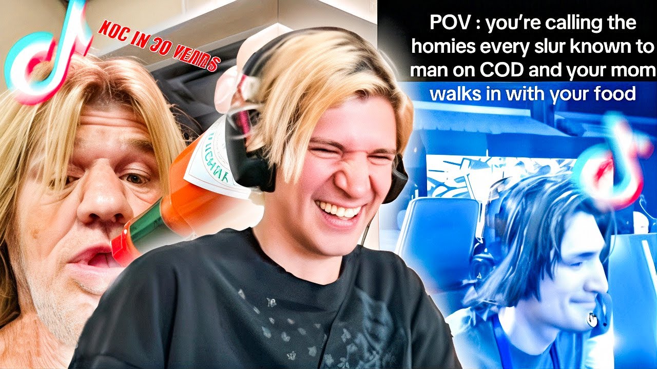 xQc реагирует на лучшие свои TikTok-кадры!