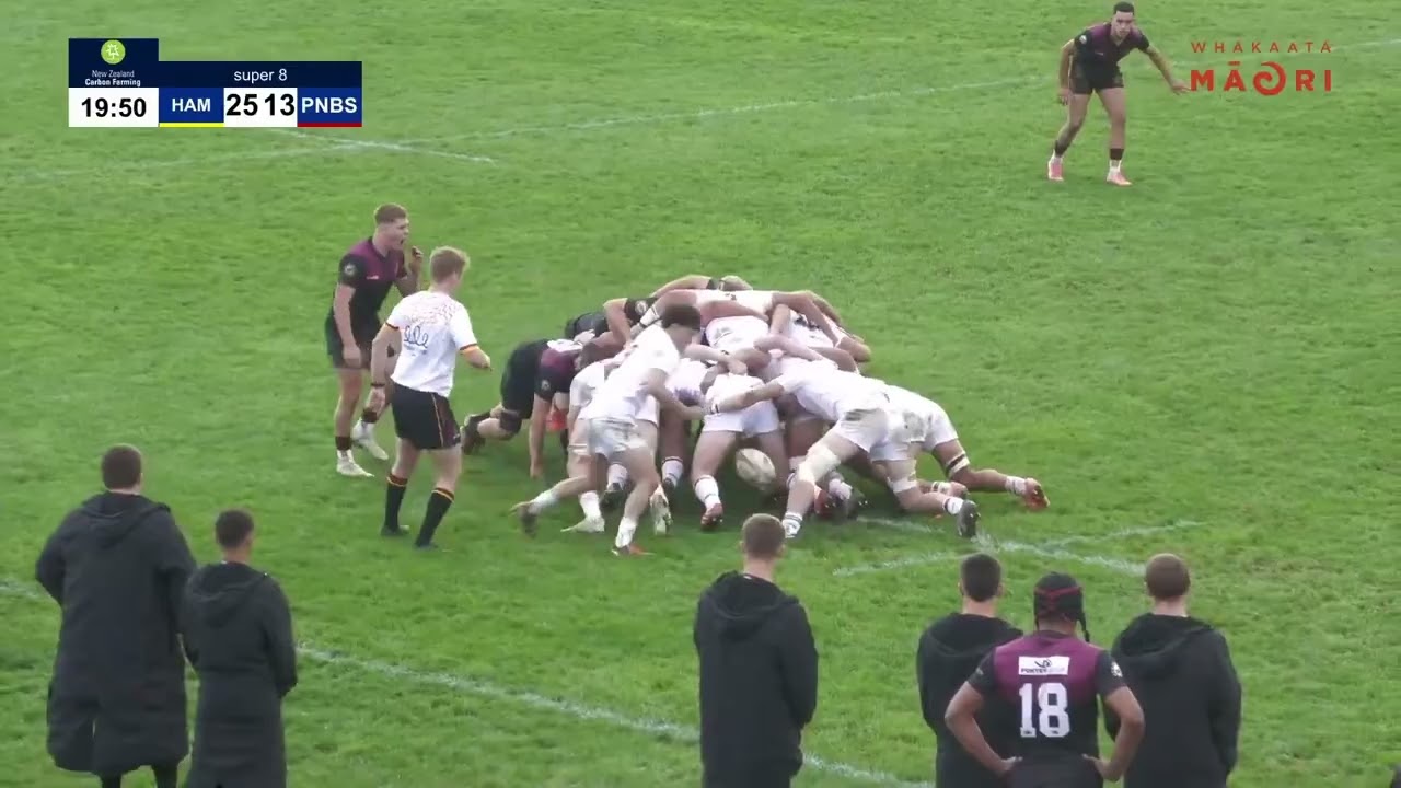 HIGHLIGHTS| Super 8 Rugby First XV 2024| Hamilton boys' High v Palmerston North Boys' High