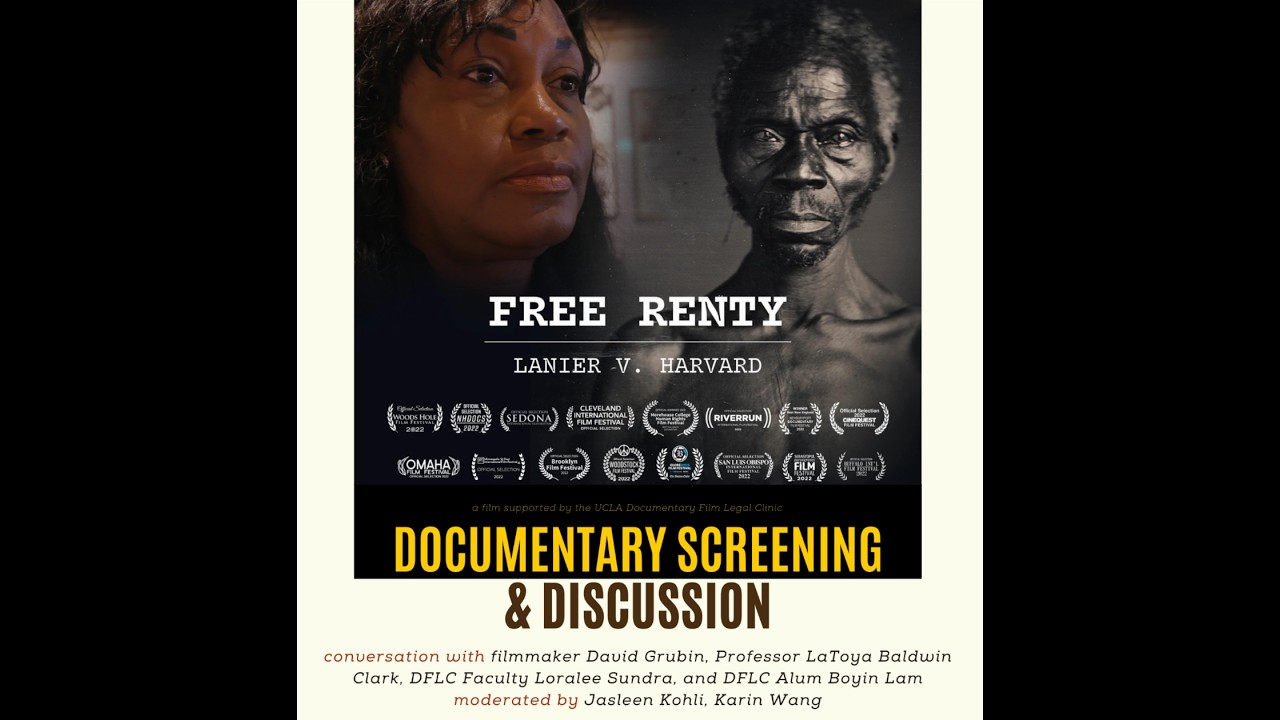 Free Renty: Lanier v. Harvard, Documentary Discussion (2/9/2023)