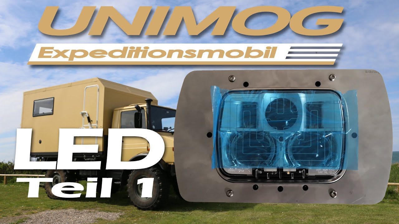 Nachrüsten von LED Scheinwerfern J.W. Speaker 8910 Evolution 2 - #1 - Unimog U435 Expeditionsmobil