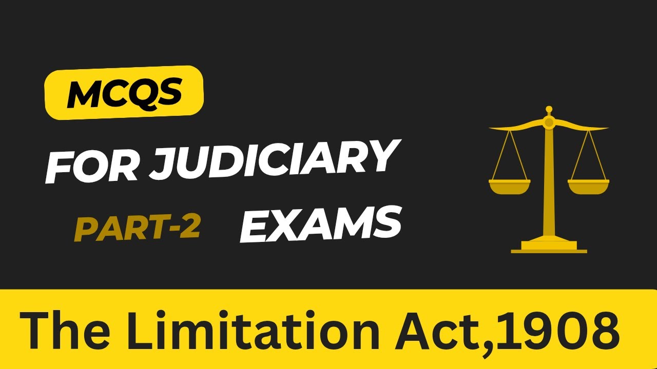 limitation act mcq judiciary |Part-2| limitation act ||Mcqs of limitation act