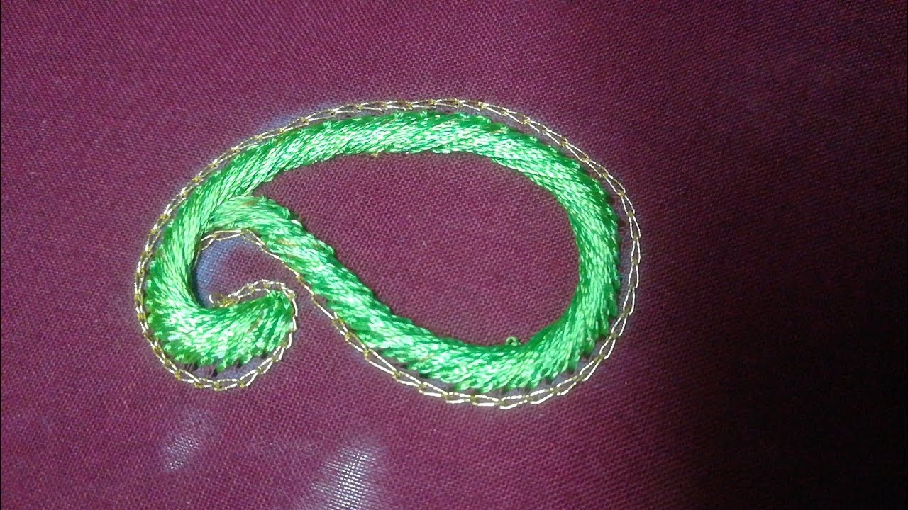 Mango design with load stitch