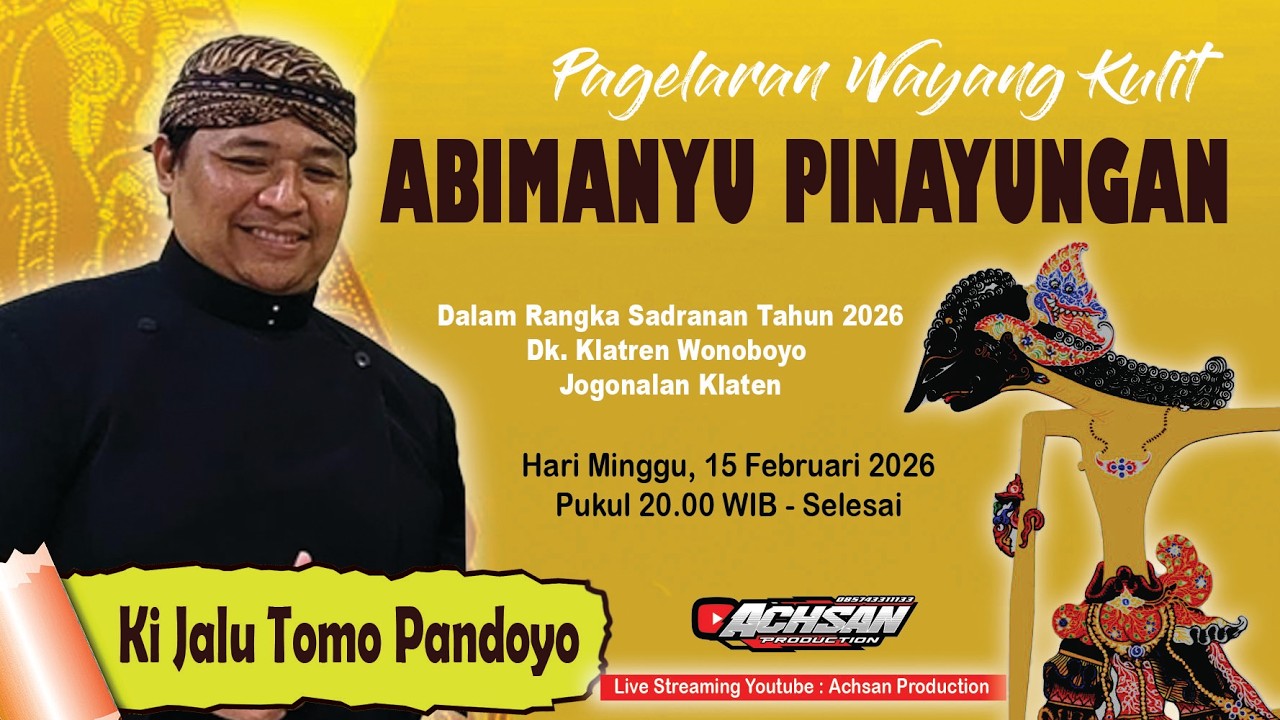 Live Wayang Kulit, Ki Jalu Tomo Pandoyo  