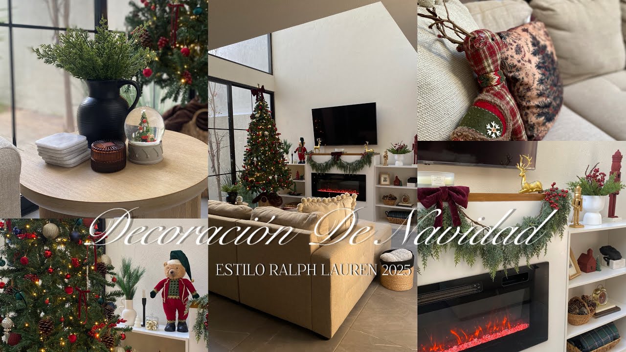 DECORACI&Oacute;N DE NAVIDAD ESTILO RALPH LAUREN 2025 🌲🧸🧺🤎