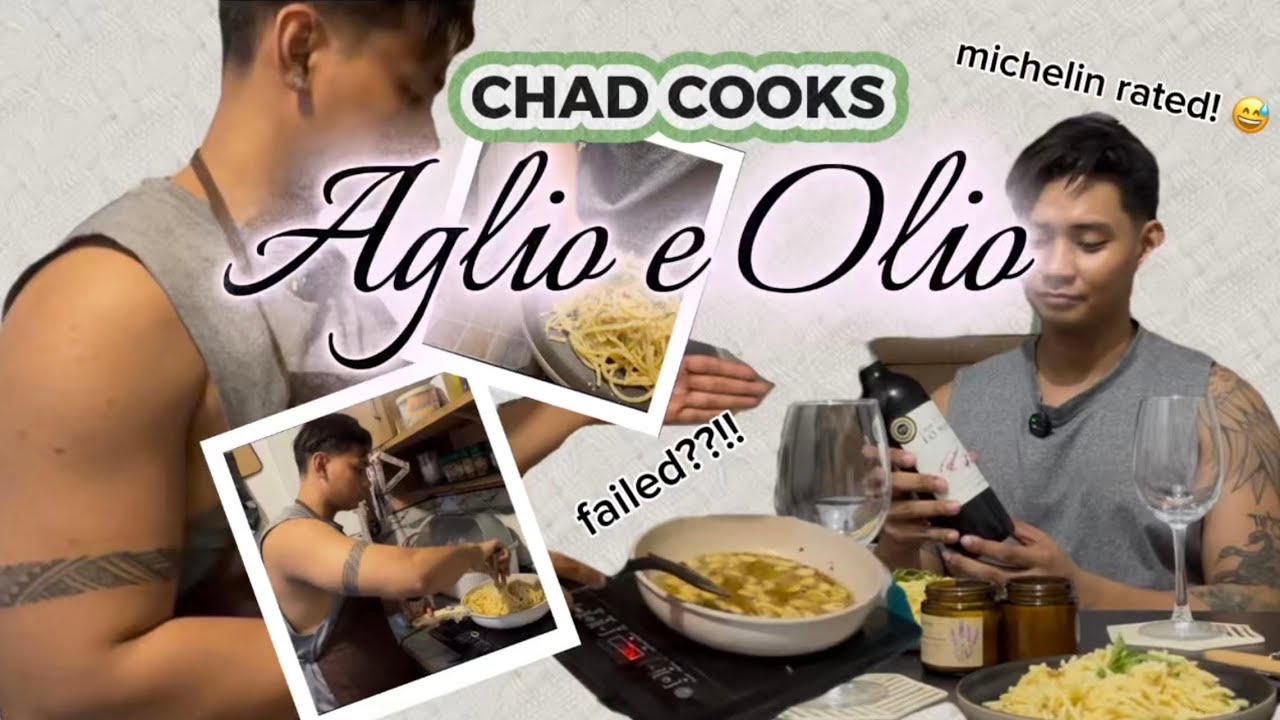 LET'S COOK AGLIO e OLIO PASTA (Feeling chef ba?) | Chad Rafael