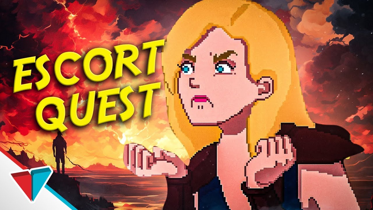 Escort quests be like