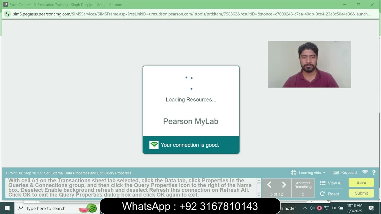 Excel Chapter 10 Simulation Training | Excel Chapter 10 Simulation Exam |Excel Chapter 10 Simulation