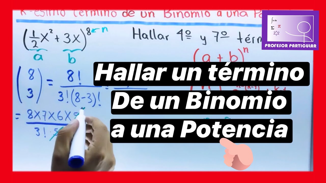 ✅Hallar el N-ÉSIMO TÉRMINO de un BINOMIO a una POTENCIA | MUY FÁCIL💯| ÁLGEBRA
