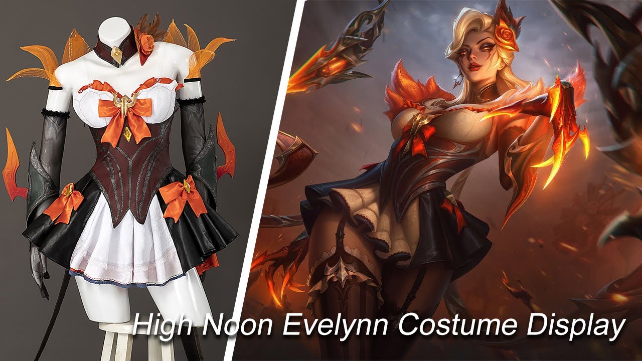 League of Legends High Noon Evelynn Cosplay Costume Display