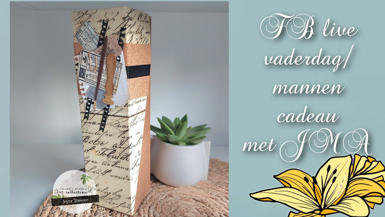 FB live vaderdags cadeau met jenines mindfull art collection