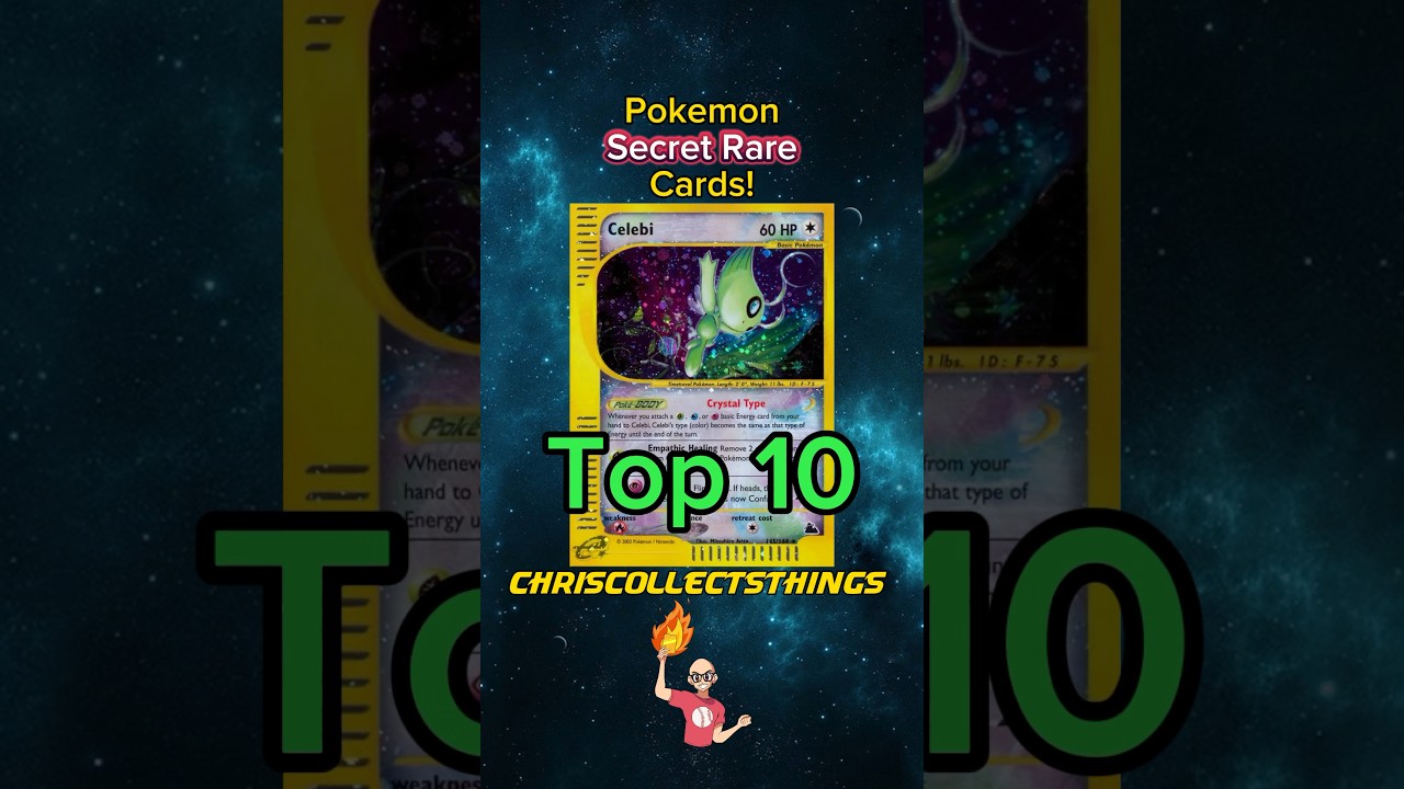 Top 10Pokemon Secret Rare cards 🤫 #shorts #top10 #secret