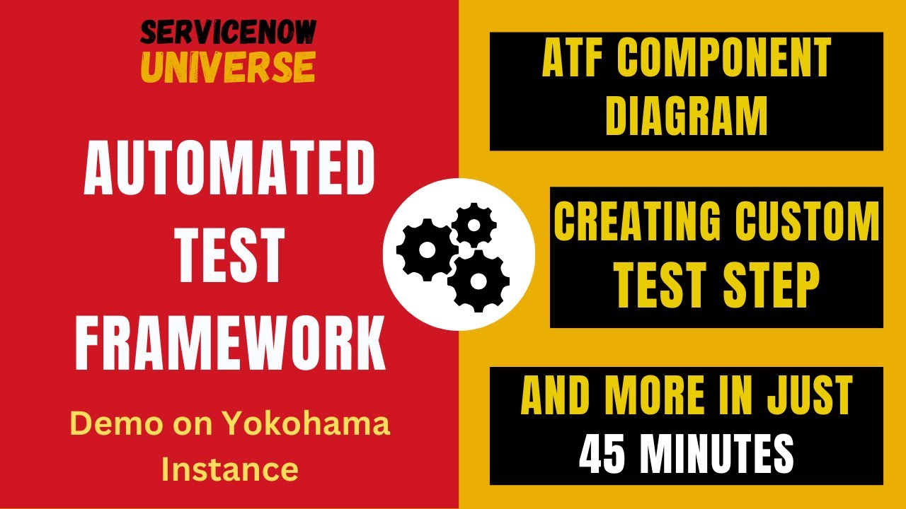 Automated Test Framework (ATF) | ATF Component Structure | Creating Custom Test Step | ServiceNow