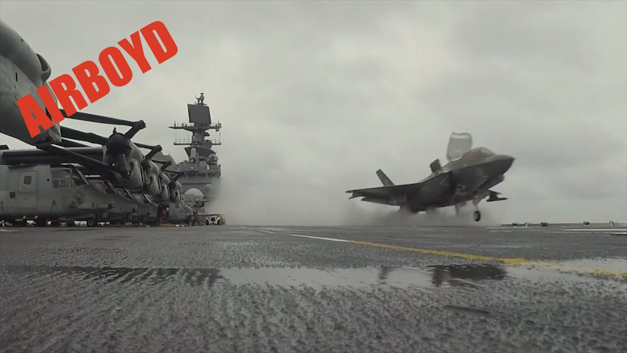 F-35 And Osprey Operations &bull; USS America (LHA-6)