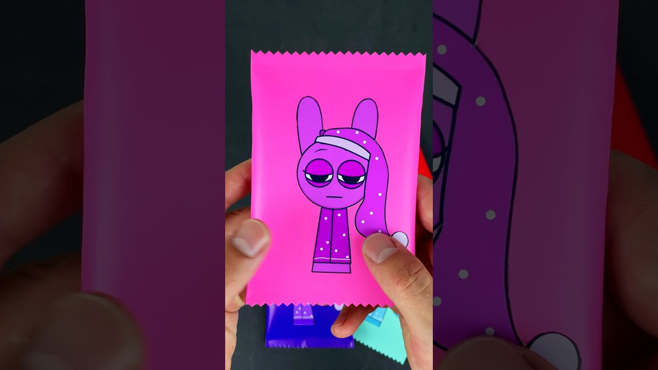 🩷Paper DIY sprunki INCREDIBOX unboxing blind box candy #diy #sprunki #art #candy #asmr #craft