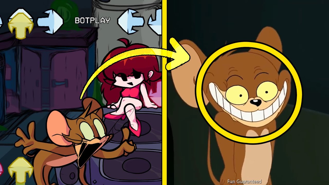 References In FNF VS Jerry Part 2 | Tom's Basement Show 1.5 (Tom & Jerry Creepypasta)