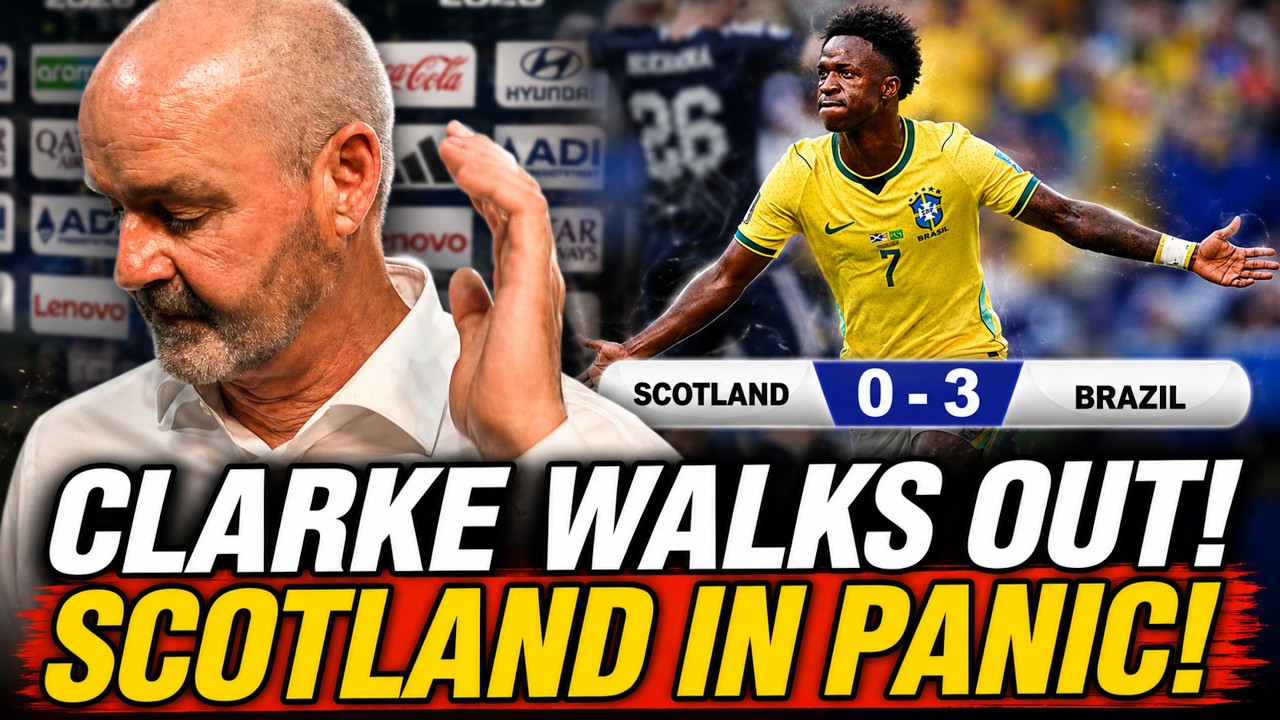 Steve Clarke STORMS OUT After Scotland Brazil Defeat