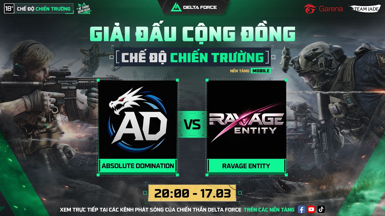 GIẢI ĐẤU CỘNG ĐỒNG DFVCS - ABSOLUTE DOMINATION vs RAVAGE ENTITY 🔴