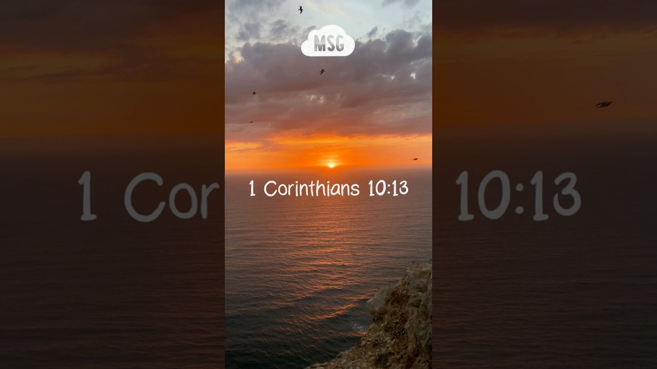 A Bible verse to inspire you 😇 1 Corinthians 10:13 #bibleversesforsleep #holyscriptures