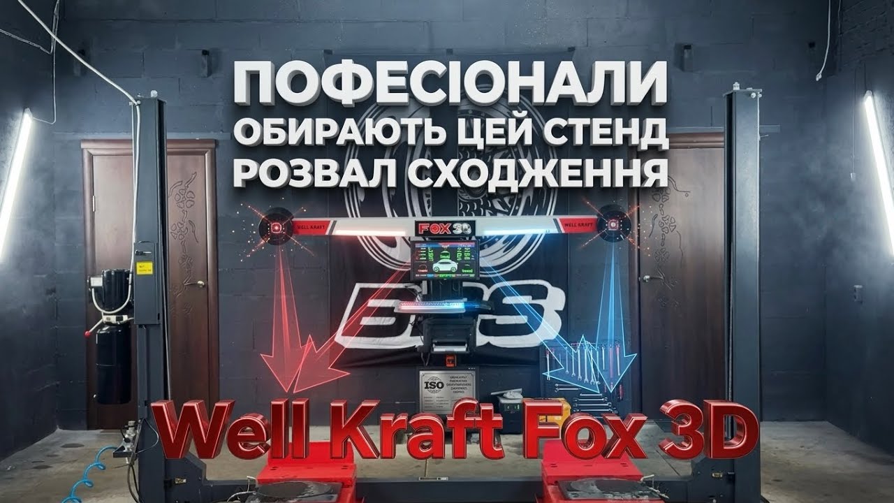 Популярний 3D розвал-сходження Well Kraft Fox на реальному СТО! Огляд та запуск.