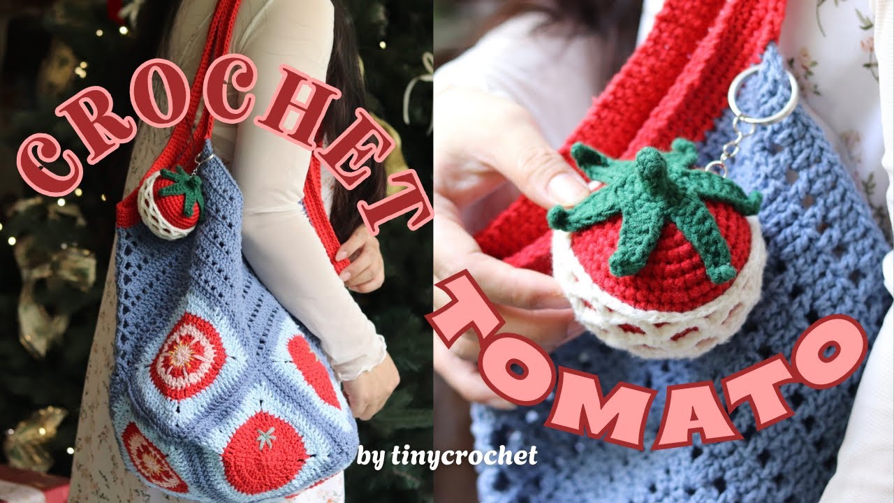 Как связать крючком помидор 🍅 | tinycrochet