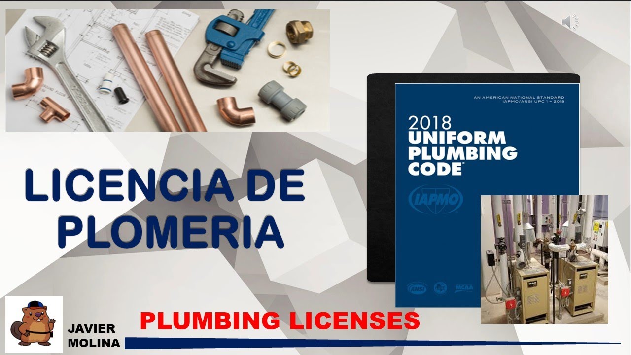Examenes para licencias de plomeria curso introduccion