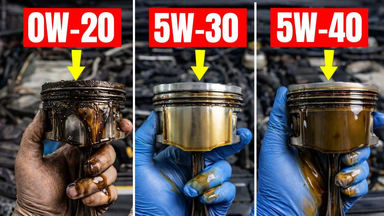 I Tested 0W-20 vs 5W-30 vs 5W-40 Over 100,000 Miles — Only ONE Survived
