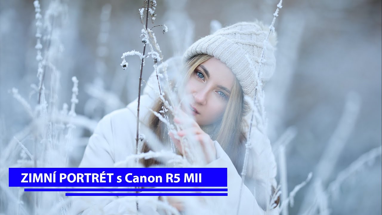 Zimní portrét s Canon R5 MII a Godox Lux Master