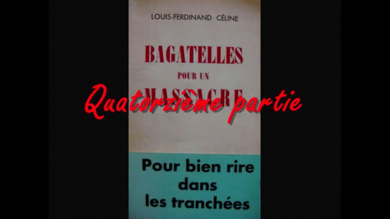 Bagatelles pour un massacre,14e partie, La vieille pianiste, de Louis-Ferdinand CÉLINE