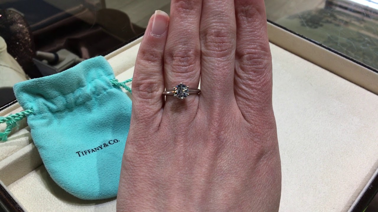 MJ Gabel Featured Piece of the day *Platinum Tiffany & Co. Solitaire Diamond Engagement Ring*