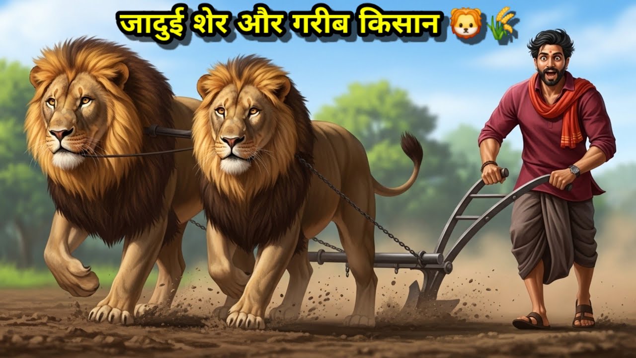 गरीब किसान को मिले दो जादुई शेर😱और रहस्यमयी खजाना | अभिशाप का सच | पूरी रोमांचक हिंदी कहानी 2026  