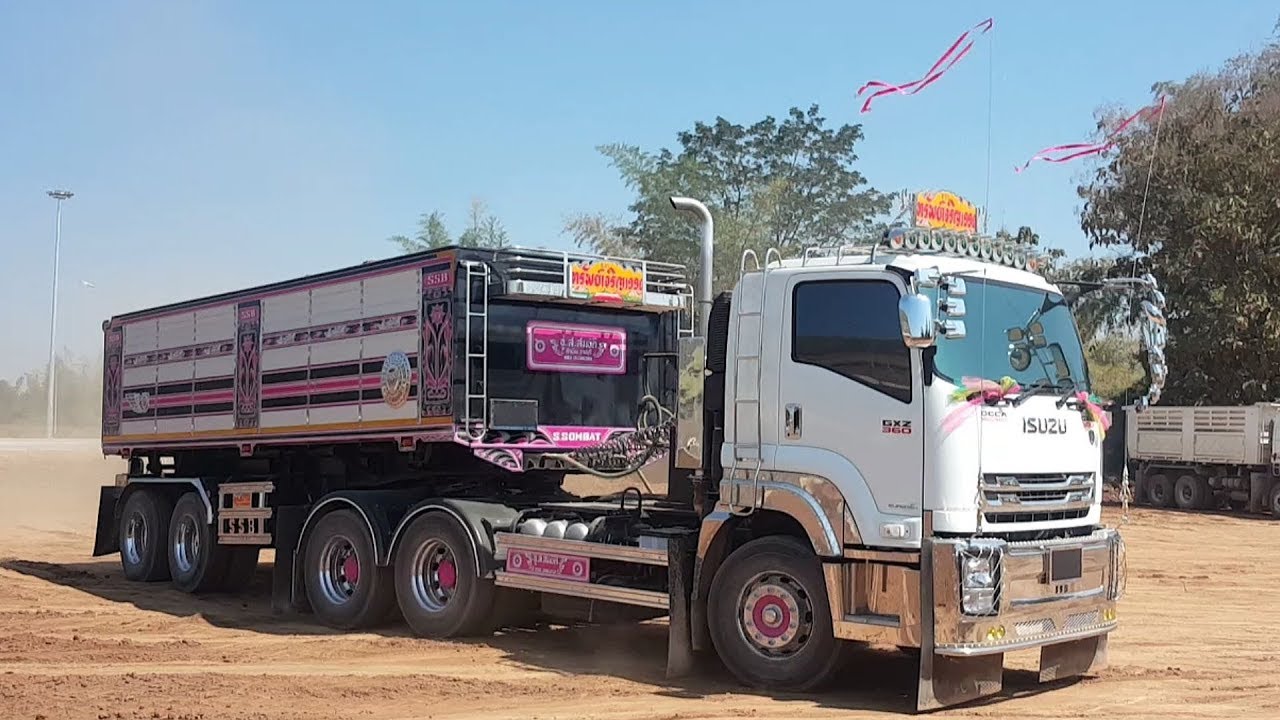 รถพ่วงดัมพ์ ISUZU GXZ 360 & HINO VICTOR 380 รุ่นใหม่ล่าสุด หน้างานจัดเต็มที่นี่ที่เดียว