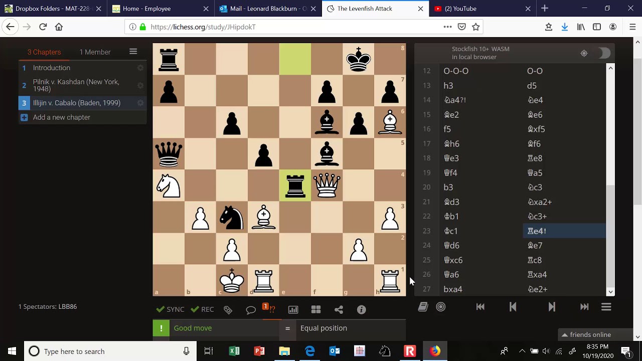 Sicilian Defense: Dragon Variation, Levenfish Variation