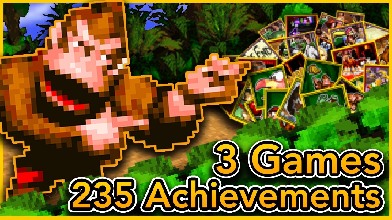 I Got EVERY ACHIEVEMENT in the Donkey Kong Country Trilogy - RetroAchievements Compilation