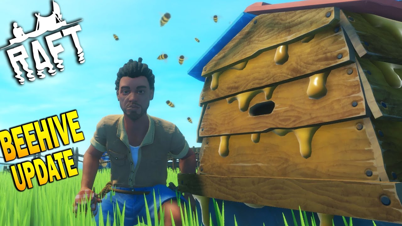 🐝 Raft BEEHIVE UPDATE How To Get a Beehive, Honey & Good Healing Salve! 🍯