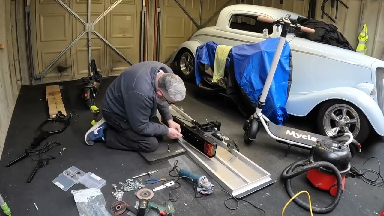 Making Scooter Rack for the Motorhome, short version