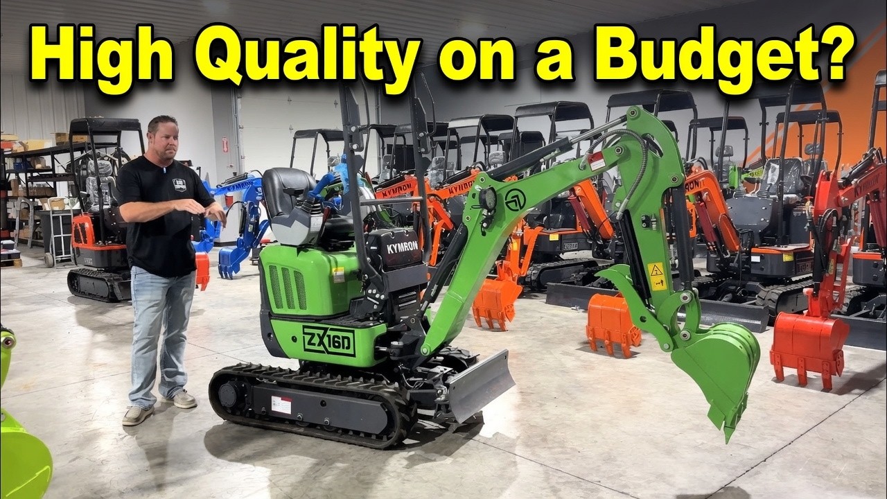The KYMRON ZX16 Mini Excavator with a Lot of Power!