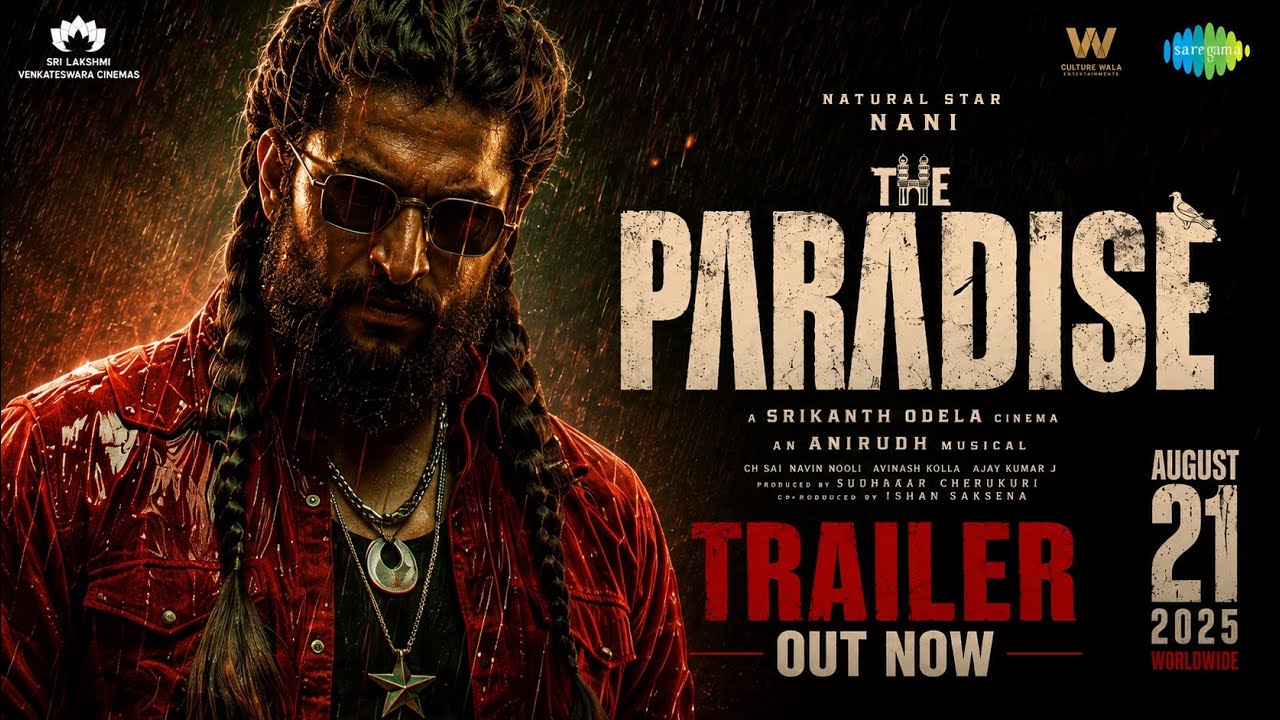 The Paradise Trailer | Nani | Srikanth Odela | Anirudh | Nani Paradise Trailer