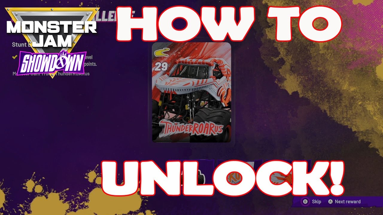 Monster Jam Showdown how to get ThunderROARus truck - Simple No-Audio Guide