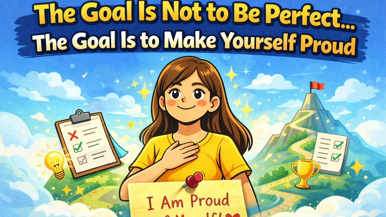 The Goal Is Not to Be Perfect. The Goal Is to Make Yourself Proud.| English Listening  Practice