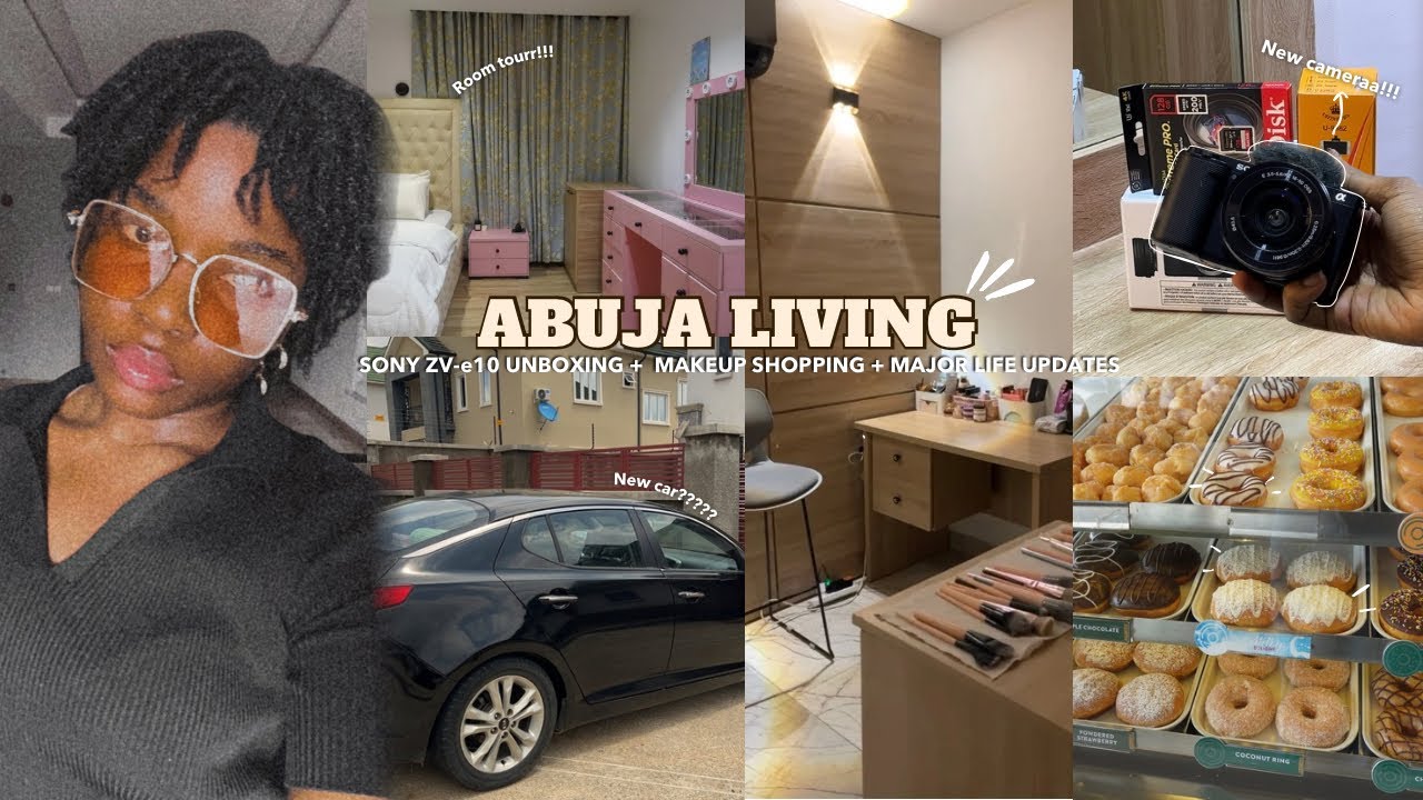 Abuja living: unboxing the Sony ZV E10 + makeup shopping + my new studio tour & more….